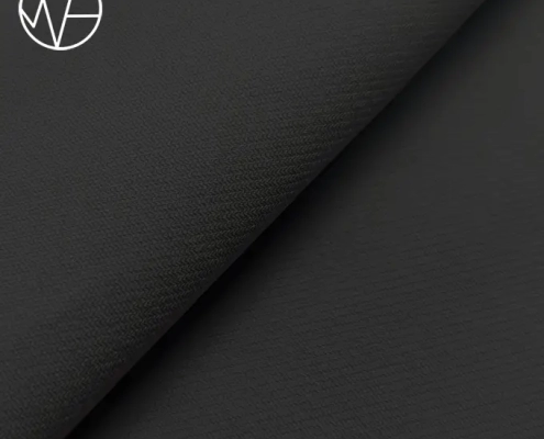 Breathable sports material line nylon black elastic fabric