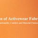 Optimizing the Selection of Activewear Fabrics